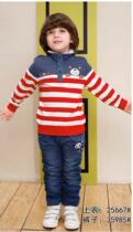 Very small fish 25667 boys spring autumn season new pure cotton fashion vewear jacket 100-130 full 68
