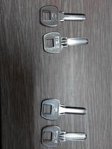 The thickness is 2 9mm. Double-row flat-bottomed atomic key embryo shutter key key embryo card front length 24 5mm width 8mm