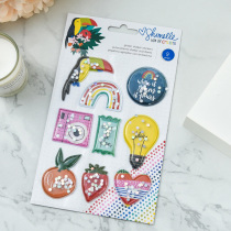 Judy handmade inflatable little stars shake Crystal stereo stickers exquisite SUMMER