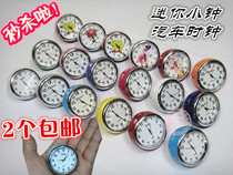 Mini car clock Car clock creative pocket clock Quartz watch color random