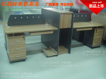 New Zhengzhou simple modern office furniture combination screen desk 4-person employee desk staff desk card position