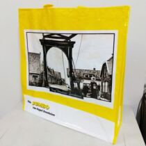 New oversized capacity waterproof folding portable retro PVC environmental protection bag shopping bag womens bag hand carry tote bag