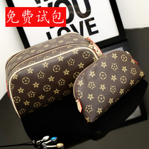 Buy large and send small high-grade cosmetic bag handbag Large capacity portable makeup small portable travel wash storage bag