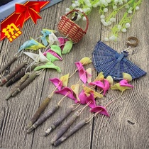 Full 35 yuan Many natural small shells conch wind chimes basket fan-shaped wind chimes stall supply