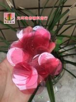 Earrings sequins 30mm side hole transparent purple rose red sequins round hanging piece DIY material clothing accessories