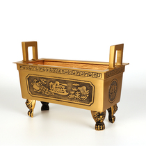 Pure copper incense burner antique copper Ding home large incense stick sandalwood for the Buddha indoor fortune gathering copper Ding ornaments