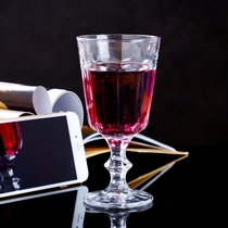 New products listed foreign trade export European carved crystal glass lattice goblet wine cocktail champagne glass