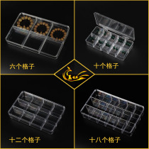 Fashionable thick plexiglass transparent acrylic DIY scattered bead lattice storage box Crystal display box