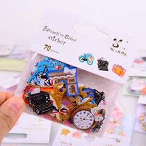 70 diy cartoon decor appliqued with antique sticker bag original Japanese hand tent with digy delicately decorated mobile phone sticker