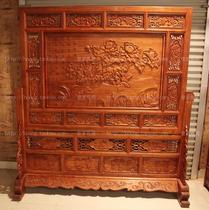 Hedgehog rosewood Classical mahogany screen African yellow pear interstitial screen solid wood seat screen rosewood floor screen