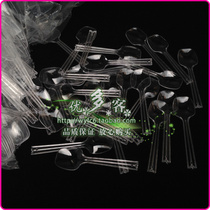Disposable spoon batch ice cream spoon ice cream scoop transparent pudding spoon 500
