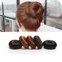 Korean hair accessories Wig Hair ring meatball head donut bud head dish hair device Hair dish Hair tool Ponytail hair rope