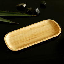 Bamboo Sushi Pan Sashimi Body Dish Cuisine Cutlery Parquet Tray Made of tea refreshment Refreshment Terrace Fruit Candy Melon small tray