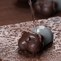 Pro-rhyme celadon kung fu tea set accessories boutique ceramic tea pet tea tray ornaments happy pig tea play hipster