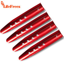 Le Feisi hard aluminum alloy U-shaped canopy tent ground nails Beach snow ground ding lengthened and widened 4 packs