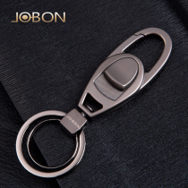 jobon mid-bonkey button metal waist hanging male and female car key chain high-end creative gift key ring