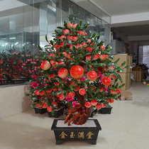 Jade ornaments Topaz 88 Xiantao tree jade crafts living room hotel lobby ornaments company gifts