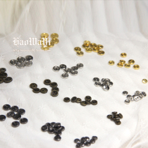 * Good baby clothes * bjd doll with mini metal button 3mm4mm5mm6mm7mm8mm gold silver gun copper color