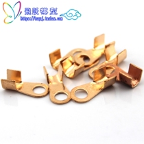 Copper wire nose wiring terminal DT20A diy terminal line with hole cold pressing U type terminals