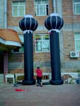 Lantern column Air mold white column Arch white mold air column Rainbow door balloon column