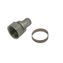 Visual shell F01 spiral F-head cable TV connector Metric Imperial