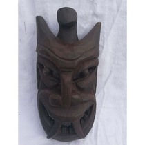 Folk wood carving Nuo carving Nuo opera Nuo God Nuo mask face face face face face sub Nuo dance Nuo sacrifice ornaments pendants 30cm