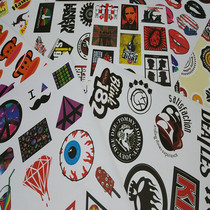 A4 Paper Original Juku Wind Personality Graffiti Waterproof Travel Pull Bar Box Sticker Skateboard notebook book Creative DIY