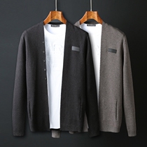 Handsome sweater spring autumn new knitwear sweatshirt for mens slim fit jacket casual fashion Trendy Fashion Korean version of the outside