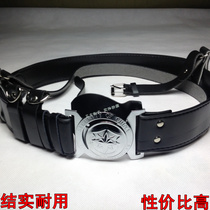 National Unity New Security Belt Girdle Belt Armed With Duty Belt Outer Belt Skew Cross With Belt Black