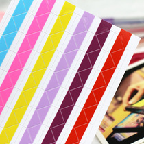 Five years and eight classes album DIY handmade photo angle stickers 17 colors PVC angle stickers 102 stickers