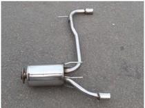 Double ring sceo rear section stainless steel exhaust pipe sceo muffler muffler