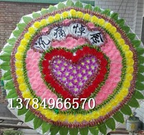 White matter Funeral manufacturer direct sales 2 m upscale hand bag styling simulation silk flower folding cloth wreath 20 starting batches