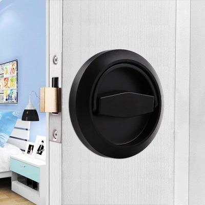 Door lock single-sided lock double-sided spherical lock concealed with background wall Dark door lock Indoor