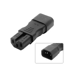 IEC 320 C14 to C15 C14 C14 C15 Pinocine power plug with groove adapter