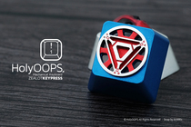 HolyOOPS Iron Man Patriot reactor mechanical keyboard light-transmitting aluminum alloy key cap (in peripherals)