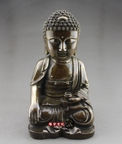 Antique Antique Collection Pure bronze Buddha statue Shakyamuni Buddha Statue Buddha Statue Statue Shakyamuni Buddha Statue Ornament