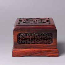 Qinshu red sour branch wood carving crafts ornaments solid wood red sour branch incense box incense products