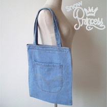 2021 mens and womens bags cowboy bag canvas bag big shopping bag Net Red student cloth bag mother bag handmade bento bag