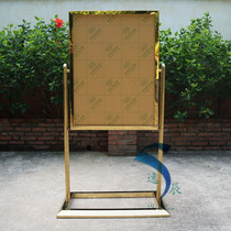 Vertical billboard Hotel poster stand Double-sided rotating indicator Special price lobby water card Welcome card display card display rack