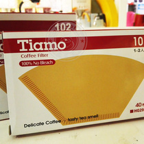 Original loaded Tiamo sector 101102103 No bleached filter Cup filter paper American Coffee Machine Special