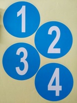 Spot 10CM color self-adhesive label sticker round number can be extended from 1-100