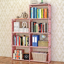 Sorno Simple Bookshelf Reinforced Bookcase Modern Simple Desktop Bookshelf Shelves Free Combination Laminate Frame