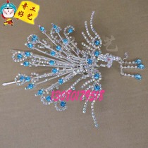 Drama and Opera head headwear water drill face colorful rhinestone Zhengfeng rhinestone big Phoenix Huadan double light rhinestone headdress