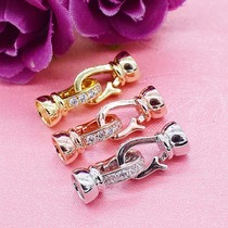 S925 sterling silver pearl necklace buckle buckle DIY jewelry accessories necklace repair lobster buckle Silver Buckle