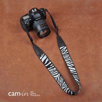 cam-in cotton zebra pattern micro SLR strap for Sony Leica Nikon Canon camera cam8263