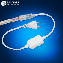Minyu led colorful light with dark slot ceiling light strip 5050 bright soft light bar 3528 patch wire light plug