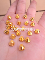 DIY hand sewn rivets 6mm water gold plated color silver flat top rivets Belly dancer costume performance costume accessories