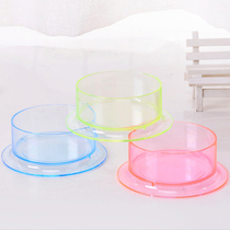 Hamster transparent candy color food bowl Golden silk bear flower branch mouse bowl Plastic anti-tipping trough multi-color optional
