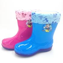 Child Rain Shoes Boy Girl Rain Boots Glint Warm Medium Cylinder Non-slip Klimber Water Shoes Kid Students Baby Rubber Shoes