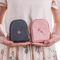 Korean cute mini hand holding small square bag cosmetic bag small portable waterproof storage bag carry lipstick bag female